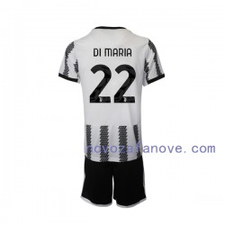 Nogometni Dres Juventus Di Maria 22 Dječji Domaći 2022-2023 Kratkih Rukava