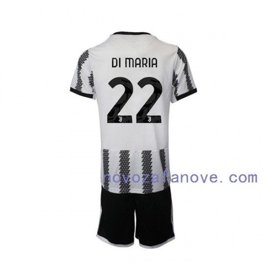 Nogometni Dres Juventus Di Maria 22 Dječji Domaći 2022-2023 Kratkih Rukava