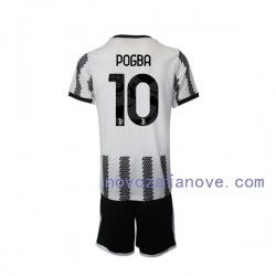 Nogometni Dres Juventus Pogba 10 Dječji Domaći 2022-2023 Kratkih Rukava