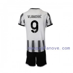 Nogometni Dres Juventus Vlahovic 9 Dječji Domaći 2022-2023 Kratkih Rukava