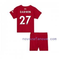 Nogometni Dres Liverpool Darwin Nunez 27 Dječji Domaći 2022-2023 Kratkih Rukava