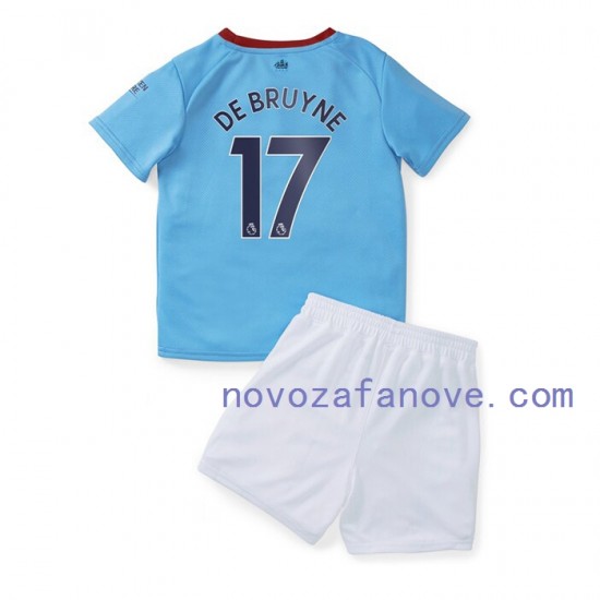Nogometni Dres Manchester City De Bruyne 17 Dječji Domaći 2022-2023 Kratkih Rukava
