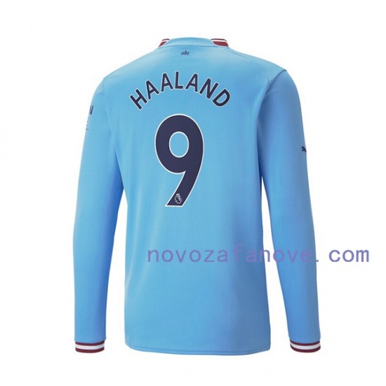 Nogometni Dres Manchester City Haaland 9 Muški Domaći 2022-2023 Dugim Rukavima