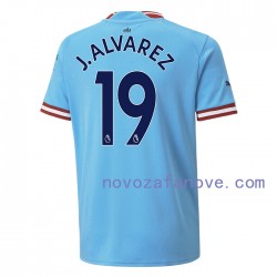 Nogometni Dres Manchester City J. ALVAREZ 19 Muški Domaći 2022-2023 Kratkih Rukava