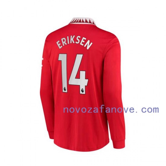 Nogometni Dres Manchester United Christian Eriksen 14 Muški Domaći 2022-2023 Dugim Rukavima