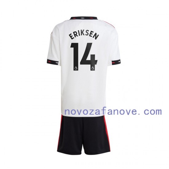Nogometni Dres Manchester United Christian Eriksen 14 Dječji Gostujući 2022-2023 Kratkih Rukava