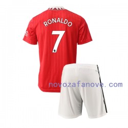 Nogometni Dres Manchester United Cristiano Ronaldo 7 Dječji Domaći 2022-2023 Kratkih Rukava