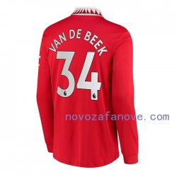 Nogometni Dres Manchester United Donny van de Beek 34 Muški Domaći 2022-2023 Dugim Rukavima