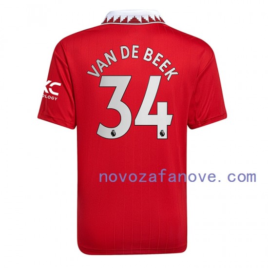 Nogometni Dres Manchester United Donny van de Beek 34 Muški Domaći 2022-2023 Kratkih Rukava