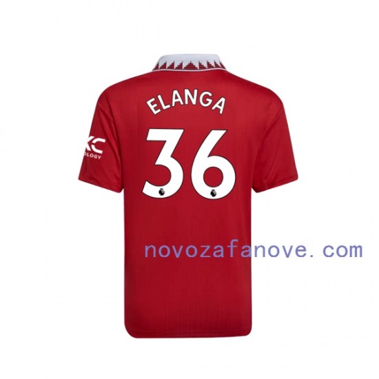 Nogometni Dres Manchester United Elanga 36 Muški Domaći 2022-2023 Kratkih Rukava