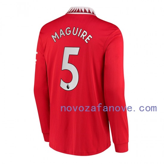 Nogometni Dres Manchester United Harry Maguire 5 Muški Domaći 2022-2023 Dugim Rukavima
