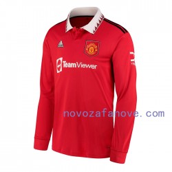 Nogometni Dres Manchester United Muški Domaći 2022-2023 Dugim Rukavima