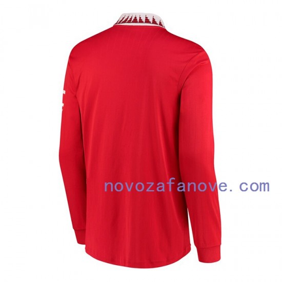 Nogometni Dres Manchester United Muški Domaći 2022-2023 Dugim Rukavima