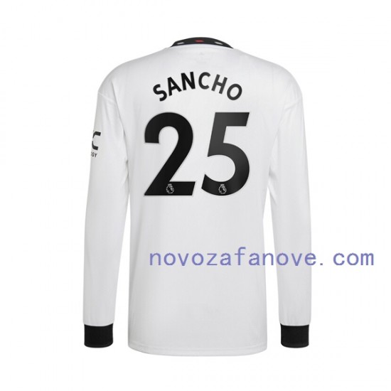 Nogometni Dres Manchester United Jadon Sancho 25 Muški Gostujući 2022-2023 Dugim Rukavima