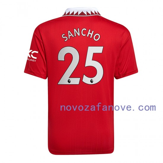 Nogometni Dres Manchester United Jadon Sancho 25 Muški Domaći 2022-2023 Kratkih Rukava
