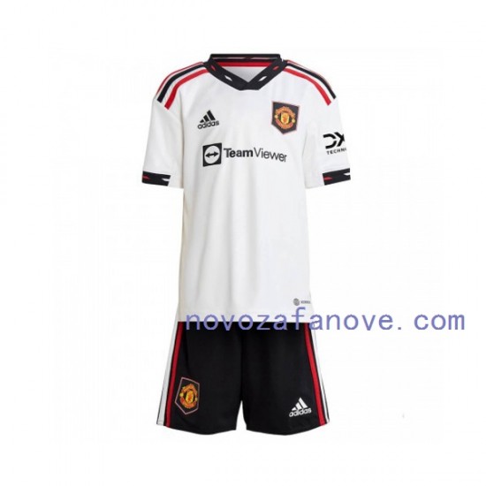 Nogometni Dres Manchester United Dječji Gostujući 2022-2023 Kratkih Rukava