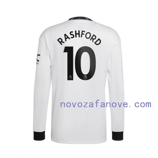 Nogometni Dres Manchester United Rashford 10 Muški Gostujući 2022-2023 Dugim Rukavima