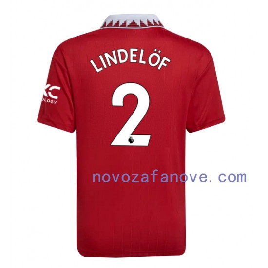 Nogometni Dres Manchester United Victor Lindelof 2 Muški Domaći 2022-2023 Kratkih Rukava