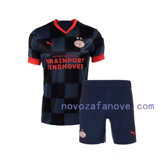 Nogometni Dres PSV Eindhoven Dječji Gostujući 2022-2023 Kratkih Rukava