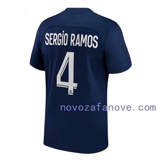Nogometni Dres Paris Saint-Germain Sergio Ramos 4 Muški Domaći 2022-2023 Kratkih Rukava