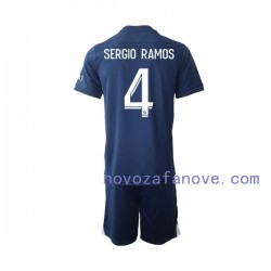 Nogometni Dres Paris Saint-Germain Sergio Ramos 4 Dječji Domaći 2022-2023 Kratkih Rukava