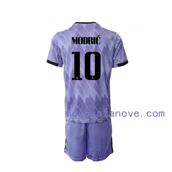 Nogometni Dres Real Madrid Modrić 10 Dječji Gostujući 2022-2023 Kratkih Rukava