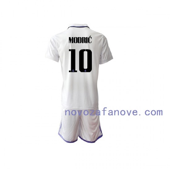 Nogometni Dres Real Madrid Modrić 10 Dječji Domaći 2022-2023 Kratkih Rukava