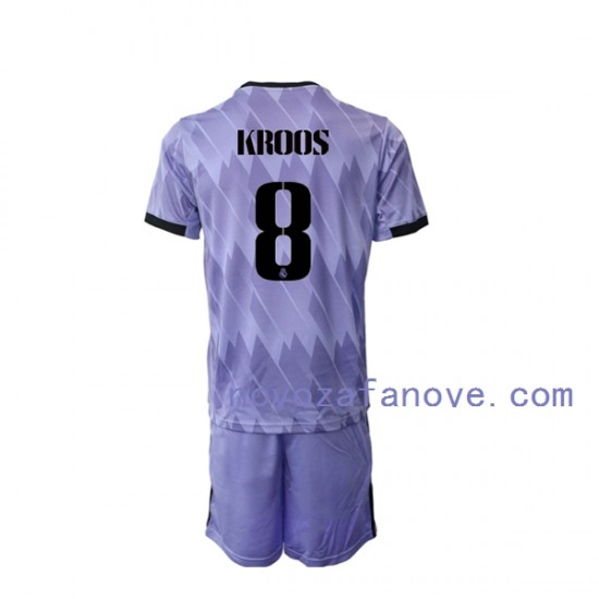 Nogometni Dres Real Madrid Toni Kroos 8 Dječji Gostujući 2022-2023 Kratkih Rukava