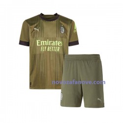 Nogometni Dres AC Milan Dječji Treći 2022-2023 Kratkih Rukava
