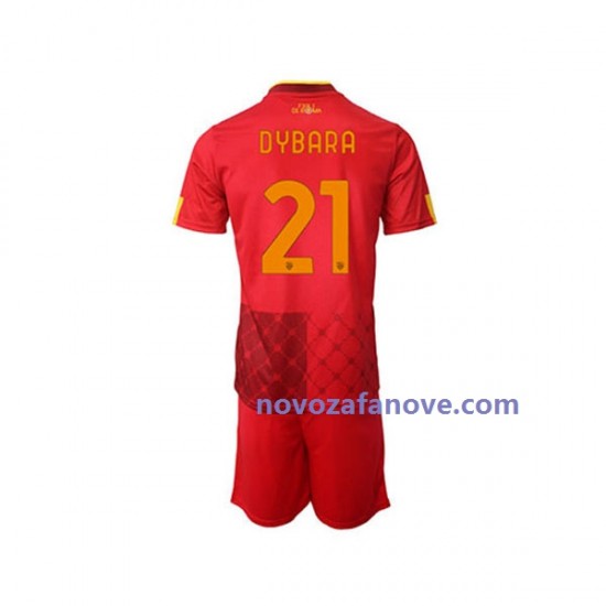 Nogometni Dres Roma Paulo Dybala 21 Dječji Domaći 2022-2023 Kratkih Rukava