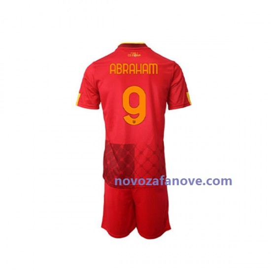 Nogometni Dres Roma Tammy Abraham 9 Dječji Domaći 2022-2023 Kratkih Rukava