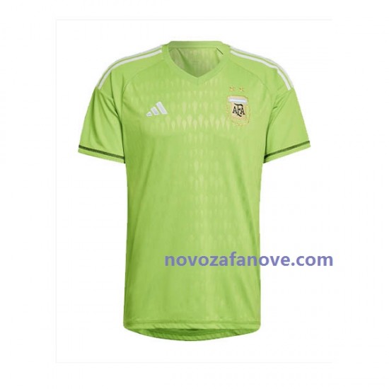Nogometni Dres Argentina Golmanski Muški Gostujući Svjetsko prvenstvo 2022 Kratkih Rukava