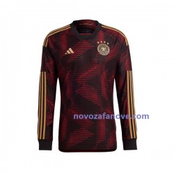 Nogometni Dres Njemačka Muški Gostujući Svjetsko prvenstvo 2022 Dugim Rukavima