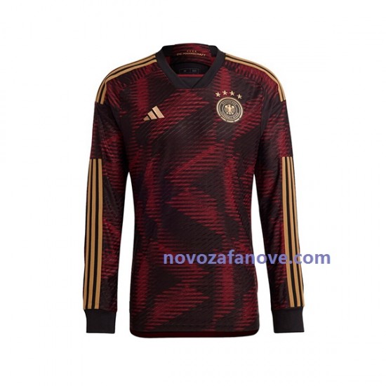 Nogometni Dres Njemačka Muški Gostujući Svjetsko prvenstvo 2022 Dugim Rukavima