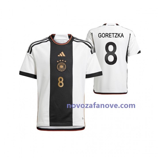 Nogometni Dres Njemačka Leon Goretzka 8 Muški Domaći Svjetsko prvenstvo 2022 Kratkih Rukava
