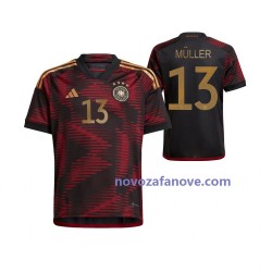 Nogometni Dres Njemačka Thomas Muller 13 Muški Gostujući Svjetsko prvenstvo 2022 Kratkih Rukava