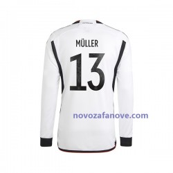Nogometni Dres Njemačka Thomas Muller 13 Muški Domaći Svjetsko prvenstvo 2022 Dugim Rukavima