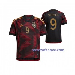 Nogometni Dres Njemačka Timo Werner 9 Muški Gostujući Svjetsko prvenstvo 2022 Kratkih Rukava