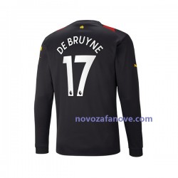 Nogometni Dres Manchester City De Bruyne 17 Muški Gostujući 2022-2023 Dugim Rukavima