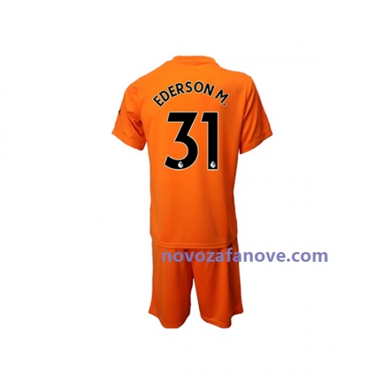 Nogometni Dres Manchester City Ederson M. 31 Golmanski Dječji Treći 2022-2023 Kratkih Rukava