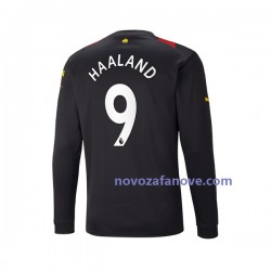 Nogometni Dres Manchester City Haaland 9 Muški Gostujući 2022-2023 Dugim Rukavima