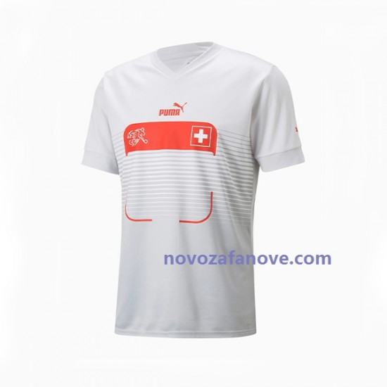 Nogometni Dres Švicarska Muški Gostujući Svjetsko prvenstvo 2022 Kratkih Rukava