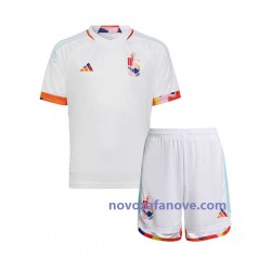 Nogometni Dres Belgija Dječji Gostujući Svjetsko prvenstvo 2022 Kratkih Rukava