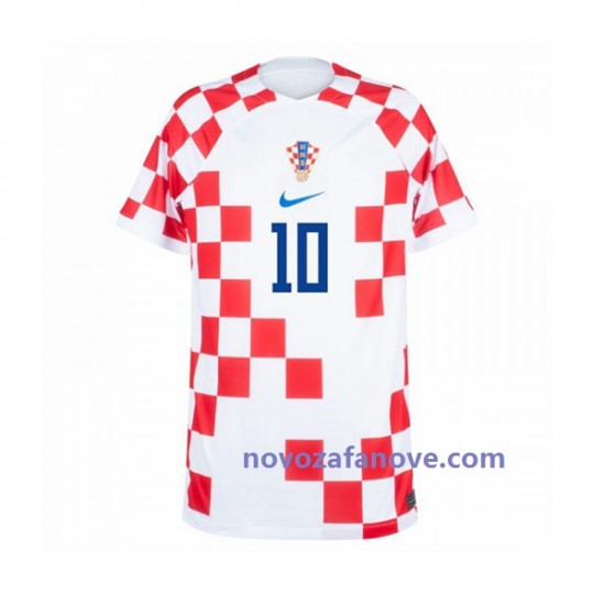Nogometni Dres Hrvatska Modrić 10 Muški Domaći Svjetsko prvenstvo 2022 Kratkih Rukava