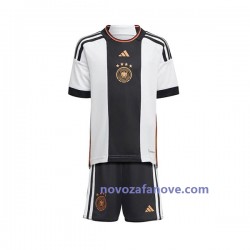 Nogometni Dres Njemačka Dječji Domaći Svjetsko prvenstvo 2022 Kratkih Rukava