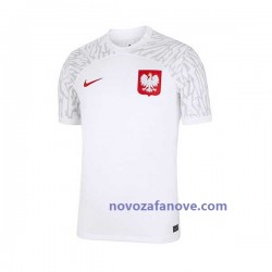 Nogometni Dres Poljska Muški Domaći Svjetsko prvenstvo 2022 Kratkih Rukava