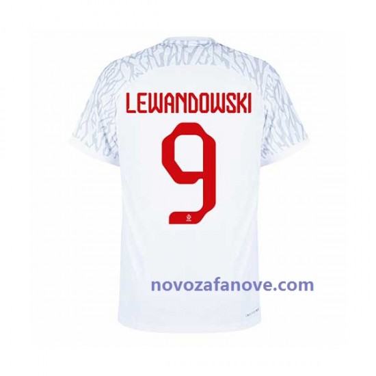 Nogometni Dres Poljska Lewandowski 9 Muški Domaći Svjetsko prvenstvo 2022 Kratkih Rukava