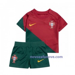 Nogometni Dres Portugal Dječji Domaći Svjetsko prvenstvo 2022 Kratkih Rukava