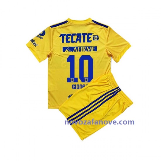 Nogometni Dres Tigres UANL André-Pierre Gignac 10 Dječji Domaći 2022-2023 Kratkih Rukava