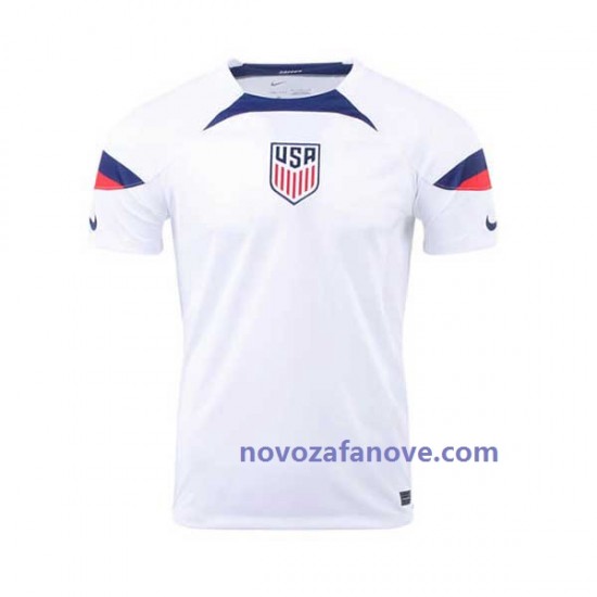 Nogometni Dres SAD Muški Domaći Svjetsko prvenstvo 2022 Kratkih Rukava